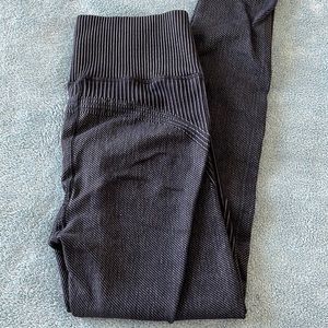 Aerie Offline Black Ribbed Leggings